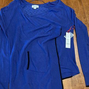 Elle royal blue cardigan sweater